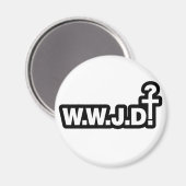 Aimant Que ferait Jésus ? (Recto/Verso)