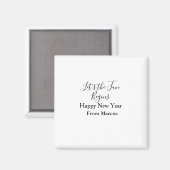 Aimant que le plaisir commence bonne année nom année simp (Recto/Verso)