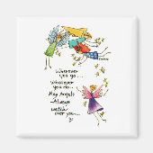 Aimant Que Les Anges Veillent Toujours Sur Vous Prière 2 (Devant)