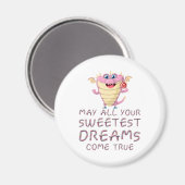 Aimant Que tous vos rêves les plus doux deviennent vraime (Recto/Verso)