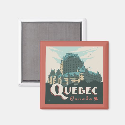 Aimant Québec Canada | Château Frontenac (Recto/Verso)