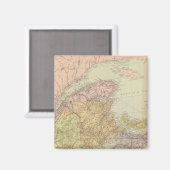 Aimant Québec, Nouveau-Brunswick, Nouvelle-Écosse (Recto/Verso)