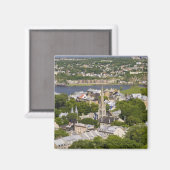 Aimant Québec, Québec, Canada. Vue plongeante sur la (Recto/Verso)