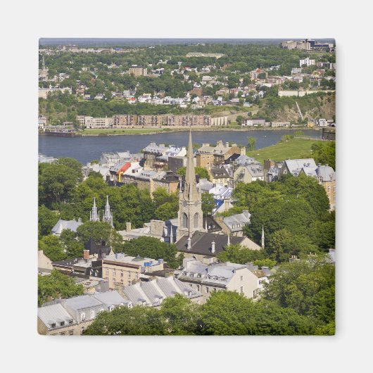 Aimant Québec, Québec, Canada. Vue plongeante sur la (Devant)