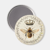 Aimant Queen Bee, peigne Vintage moderne (Recto/Verso)