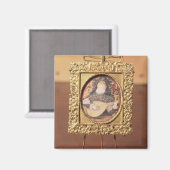 Aimant Queen Elizabeth I playing the lute (miniature incl (Recto/Verso)