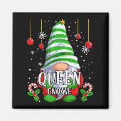 Aimant Queen Gnome Christmas Pajamas Matching Family Grou (Devant)