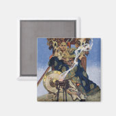 Aimant Queen Maeve Warrior Princess Imaginaire Art (Recto/Verso)