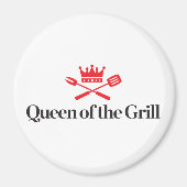 Aimant Queen of the Grill (Devant)
