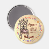 Aimant Queen Sert Aucune coutume (Recto/Verso)