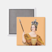 Aimant Queen Victoria - illustrations historiques (Recto/Verso)