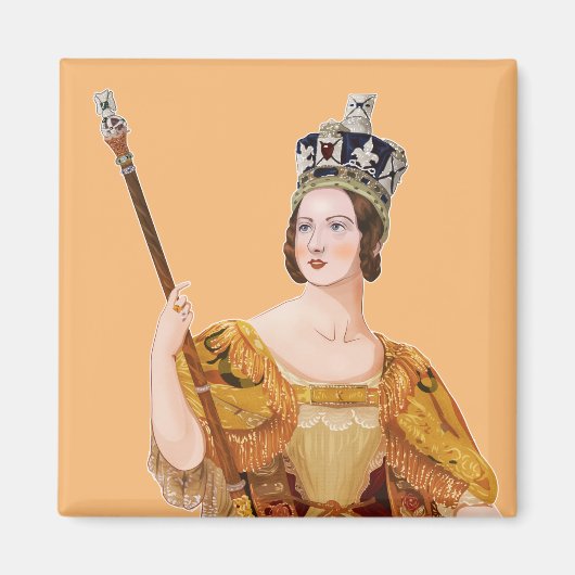 Aimant Queen Victoria - illustrations historiques (Devant)