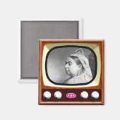 Aimant Queen Victoria sur Retro TV (Recto/Verso)