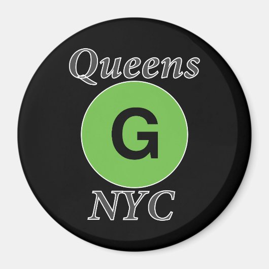 Aimant Queens NYC Train G (Devant)