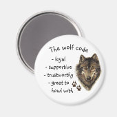 Aimant Quel loup vous nourrirez-vous ? Devis motivationne (Recto/Verso)