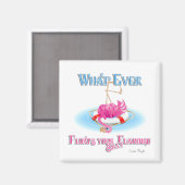 Aimant Quel Que Soit Ce Qui Flotte Votre Flamant rose Sil (Recto/Verso)