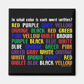 Aimant Quelle est ma couleur ? (Devant)