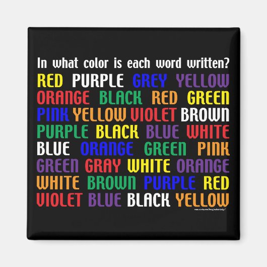 Aimant Quelle est ma couleur ? (Devant)