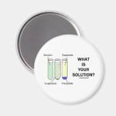 Aimant Quelle Est Votre Solution ? (Humour de chimie) (Recto/Verso)