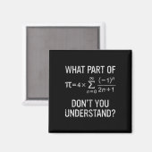 Aimant Quelle partie de Don't you Understanding Gift Math (Recto/Verso)