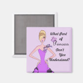 Aimant Quelle partie de la princesse ne comprenez-vous pa (Recto/Verso)