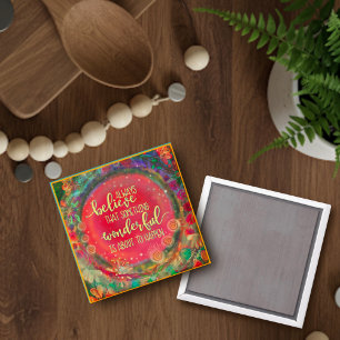 Aimant Quelque chose de merveilleux est sur le point d'ar