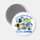 Aimant Quelque Chose de poisson sur la plongée (Recto/Verso)