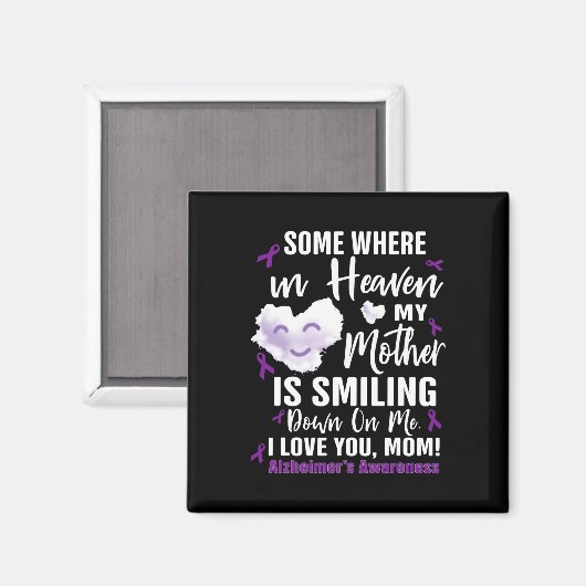 Aimant Quelque part dans le ciel ma mère sourit (Recto/Verso)