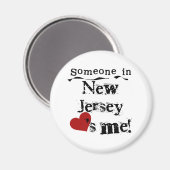 Aimant Quelqu'Un Au New Jersey M'Aime (Recto/Verso)