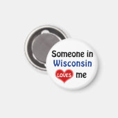 Aimant Quelqu'un au Wisconsin m'aime (Recto/Verso)