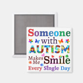 Aimant Quelqu'Un Avec AUTISME Me Rend Souriant (Recto/Verso)