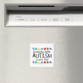 Aimant Quelqu'Un Avec L'Autisme M'Aime (PP) (In Situ (Lave-vaisselle))
