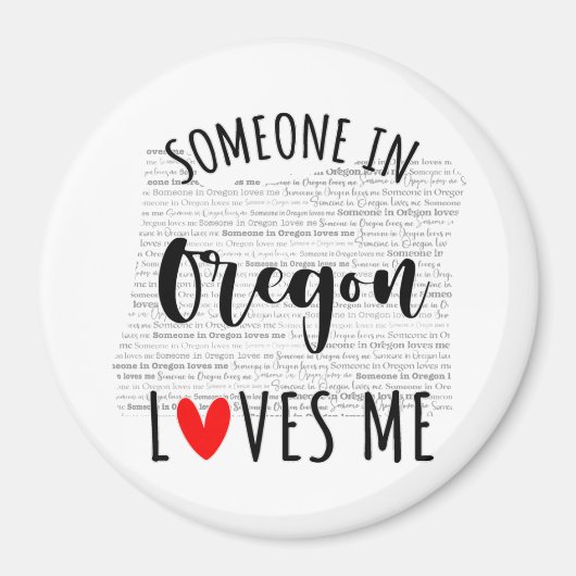 Aimant Quelqu'Un En Oregon M'Aime L'Aimant (Devant)