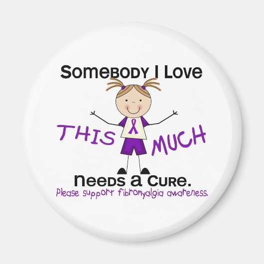 Aimant Quelqu'un que j'aime - Fibromyalgie (Fille) (Devant)