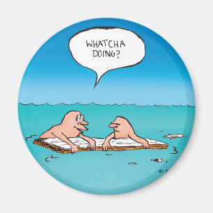Aimant Qu'est-ce que ça fait ? Caricature d'épave
