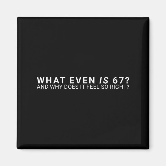 Aimant Qu'est-ce que c'est que 67 Meme (Devant)