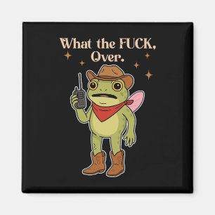 Aimant Qu'est-ce que le F#ck Over Funny Frog Walkie Talki