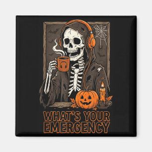 Aimant Qu'est-ce que l'urgence de la fête d'Halloween squ