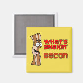 Aimant Qu'est-ce que Shakin' Bacon Cartoon (Recto/Verso)