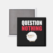 Aimant Question Aucun mouton (Recto/Verso)