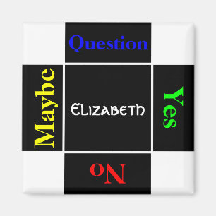 Aimant Question personnalisée avec nom