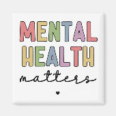 Aimant Questions de santé mentale | Sensibilisation à la  (Devant)