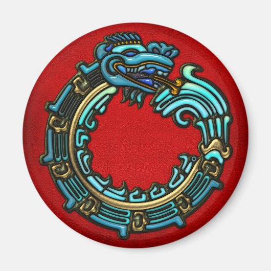 Aimant Quetzalcoatl turquoise (Devant)