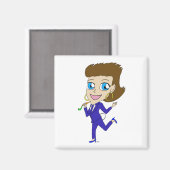 Aimant queue de lapin de chibi (Recto/Verso)