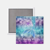 Aimant Queue De Sirène Enchantée Sous L'Aimant De Mer (Recto/Verso)