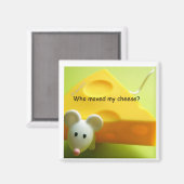 Aimant Qui a déplacé mon fromage ? (Recto/Verso)