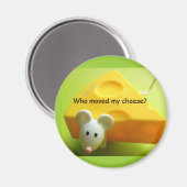 Aimant Qui a déplacé mon fromage ? (Recto/Verso)