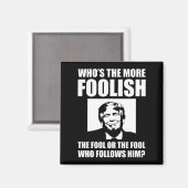 Aimant Qui est le plus fou anti-Trump (Recto/Verso)