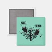 Aimant Qui est le propriétaire de l'Humour de grammaire (Recto/Verso)