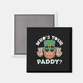 Aimant Qui est votre Paddy drôle St Patrick's Pat's Day P (Recto/Verso)